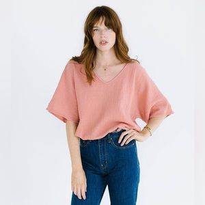 Suunday Dolman Top in Clay